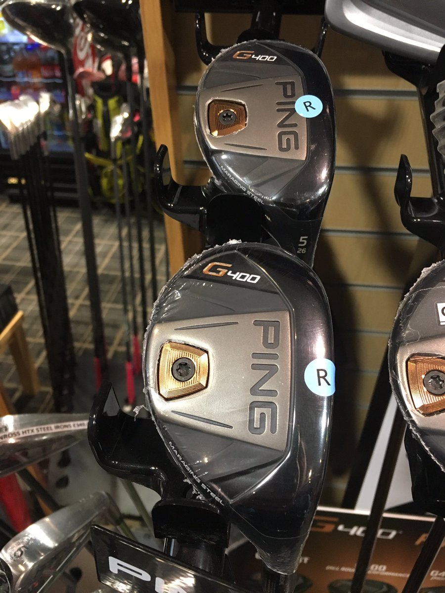 peeblesproshop's tweet photo. Come in and try our Ping G400 hybrids. https://t.co/BntE4ESAoC