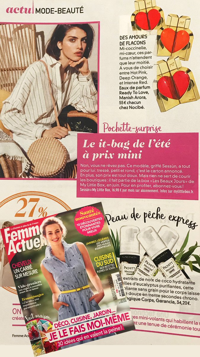 [Vu, lu, LOVÉ] 💕Amour de flacons <a href="/im_manisharora/">Manish Arora</a> dans le dernier numéro de <a href="/femmeactuelle/">Femme actuelle</a> 💕
#WeAreReadyToLove
