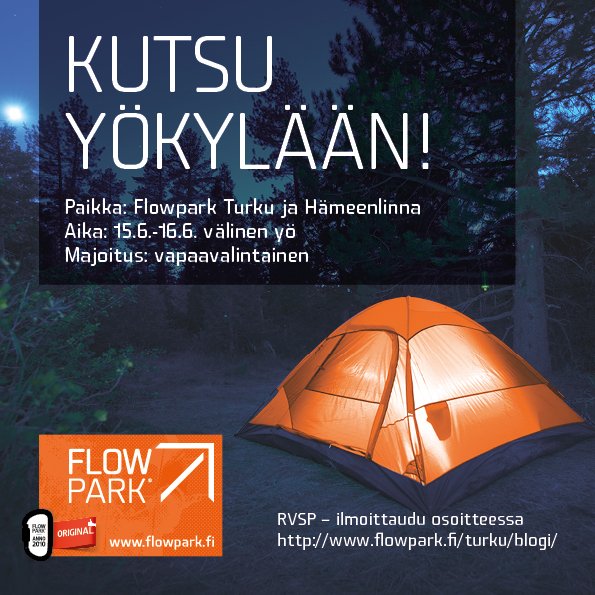 Yöpymään vai kiipeilemään? Molemmat sopii meille. #flowpark #turku #hämeenlinna #seikkailupuisto #nukuyöpuistossa #kuutamouinti #kesäyönseikkailu