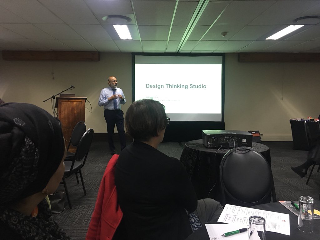 Takalani_Mul's tweet photo. Kickstarting #SIYA2018 workshop #DesignThinkingStudio facilitated by Prof @sukhwant https://t.co/NzfaiRCrLl