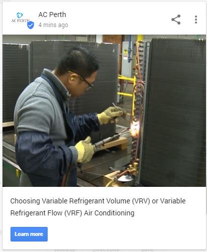 AcPerth's tweet photo. Choosing Variable Refrigerant Volume (VRV) Air Conditioning https://t.co/HZIcIiE2QZ https://t.co/4TZzRL4eKV