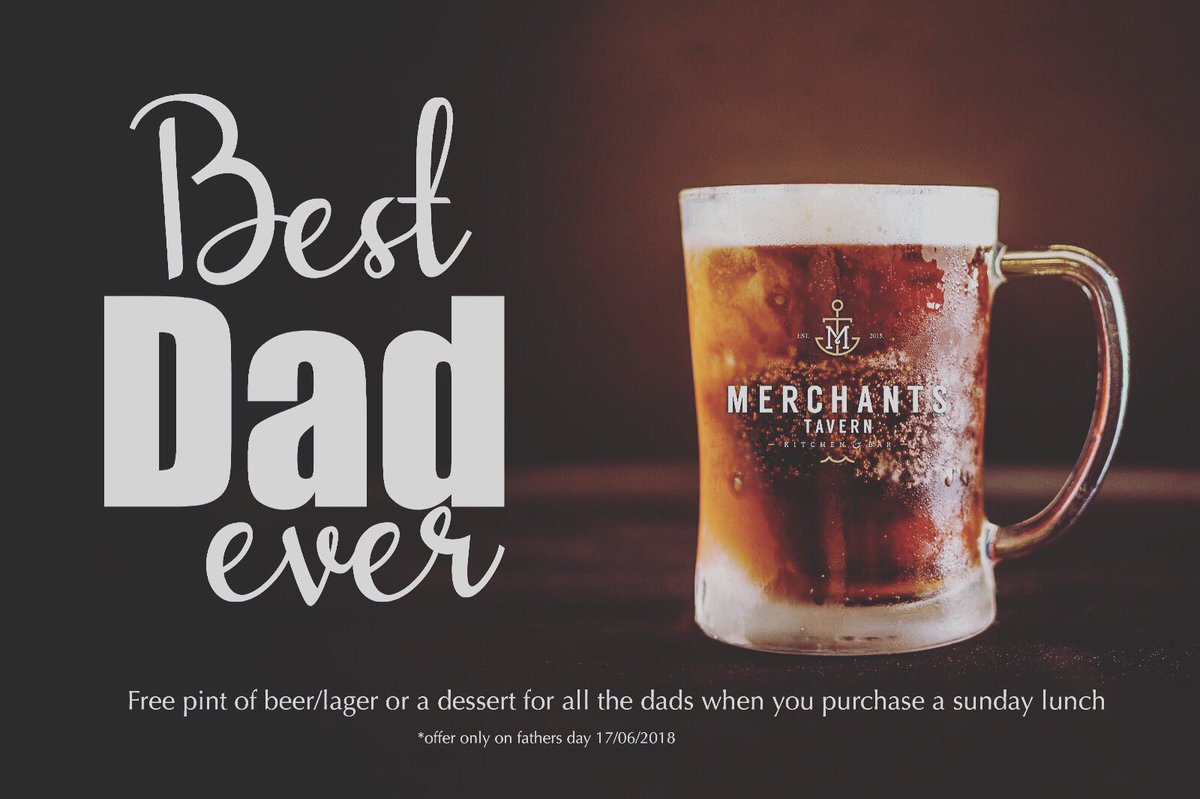 MerchantsTav's tweet photo. Almost Father’s Day, why don’t you treat the old man to a good Sunday lunch. https://t.co/bTVwtjbek4