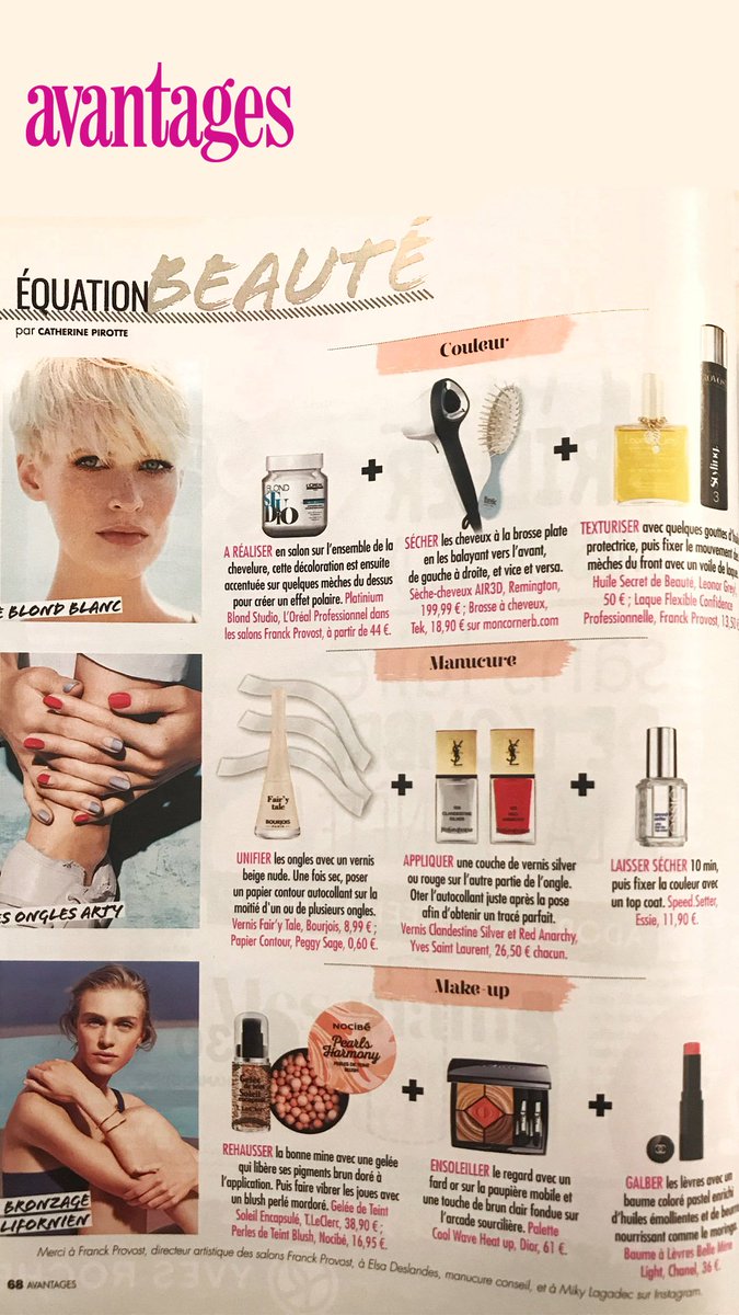 [Vu, lu, Aimé]  💙🌬👱🏻‍♀️Le #sechecheveux <a href="/RemingtonFrance/">Remington France</a> #Air3D dans le dernier numéro du <a href="/MagAvantages/">MagazineAvantages</a>  👱🏻‍♀️🌬💙
#ediorial #Beauté