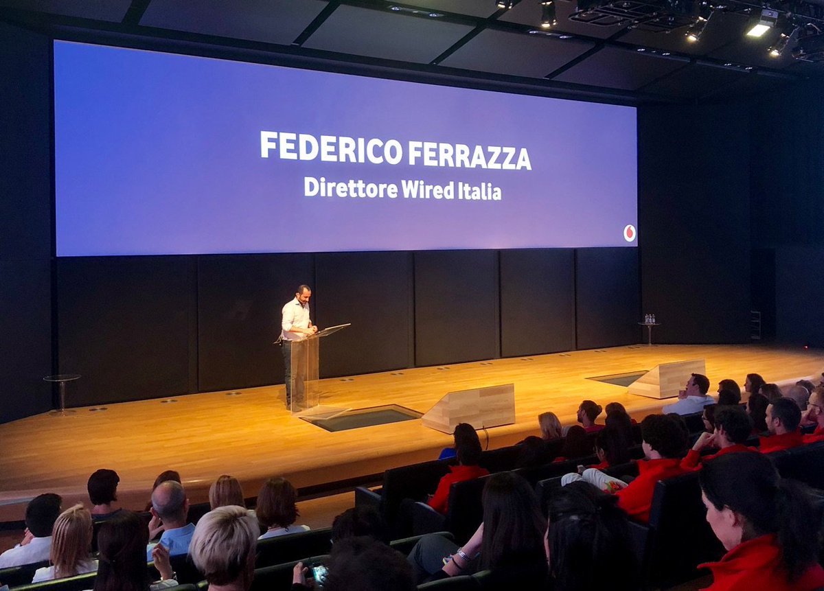 VodafoneIT's tweet photo. Federico Ferrazza, direttore di Wired Italia, è ospite a #TOBiHack per parlarci di innovazione tecnologica. https://t.co/VGB7l3K0db