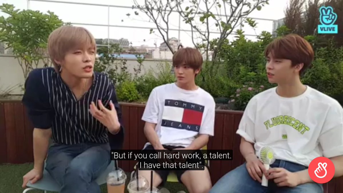"I'm not talented, but if you call hard work a talent, I have that talent" This is from the baseball player that Yuta respects (2018)
