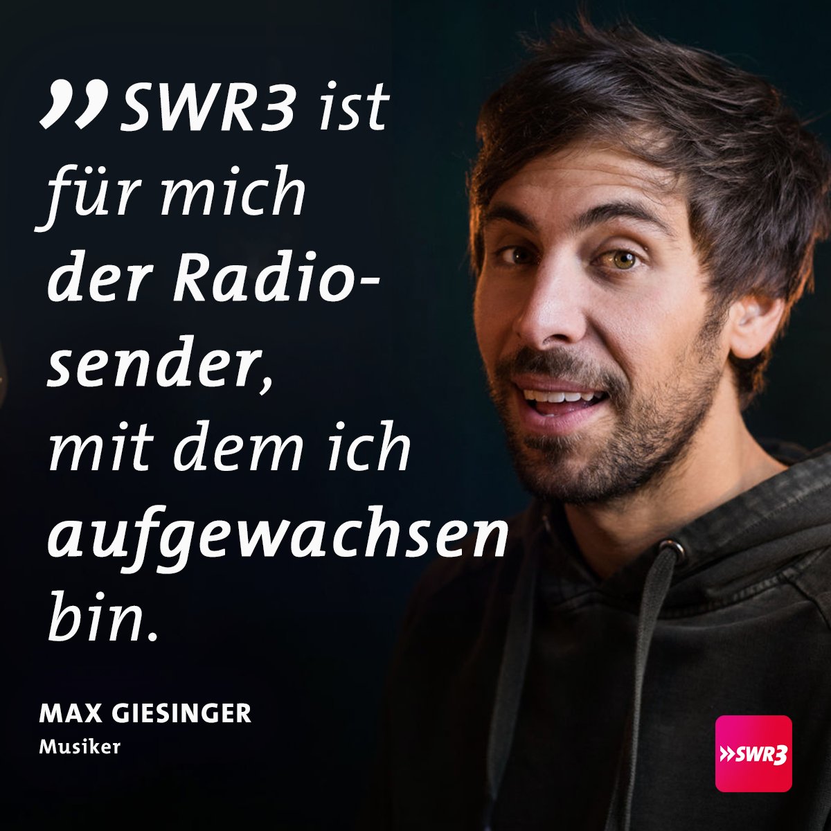 swr3's tweet photo. Was bedeutet #Radio für euch? Max Giesinger kommt übrigens aus #Busenbach bei #Karlsruhe, also mitten aus #SWR3Land. https://t.co/q5jCHOtJHh
