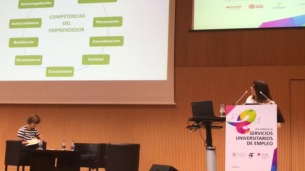 upvsie's tweet photo. Continuamos en la #JornadaEmpleoUPV 👍con el turno para las comunicaciones. "Emprendedores en el aula. Red de profesores emprendedores en la UCLM"
@uclm_es @UPV @CrueUniversidad https://t.co/se87PMsOCf