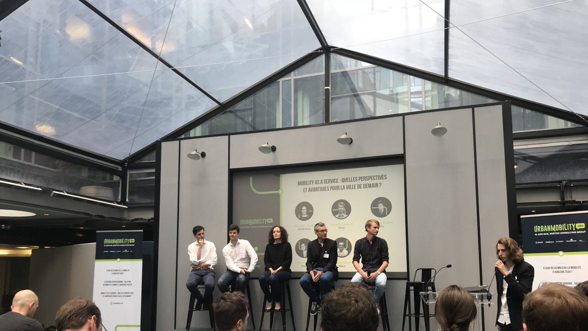 [#UrbanMobilityDay] Table ronde pour parler Mobility As A Service avec @COUP_Paris, <a href="/Drivy_FR/">getaround_fr</a>, <a href="/ofo_fr/">ofo France</a>, <a href="/Stuart_Delivery/">Stuart</a> et <a href="/WazeFrance/">Communauté Waze France</a>