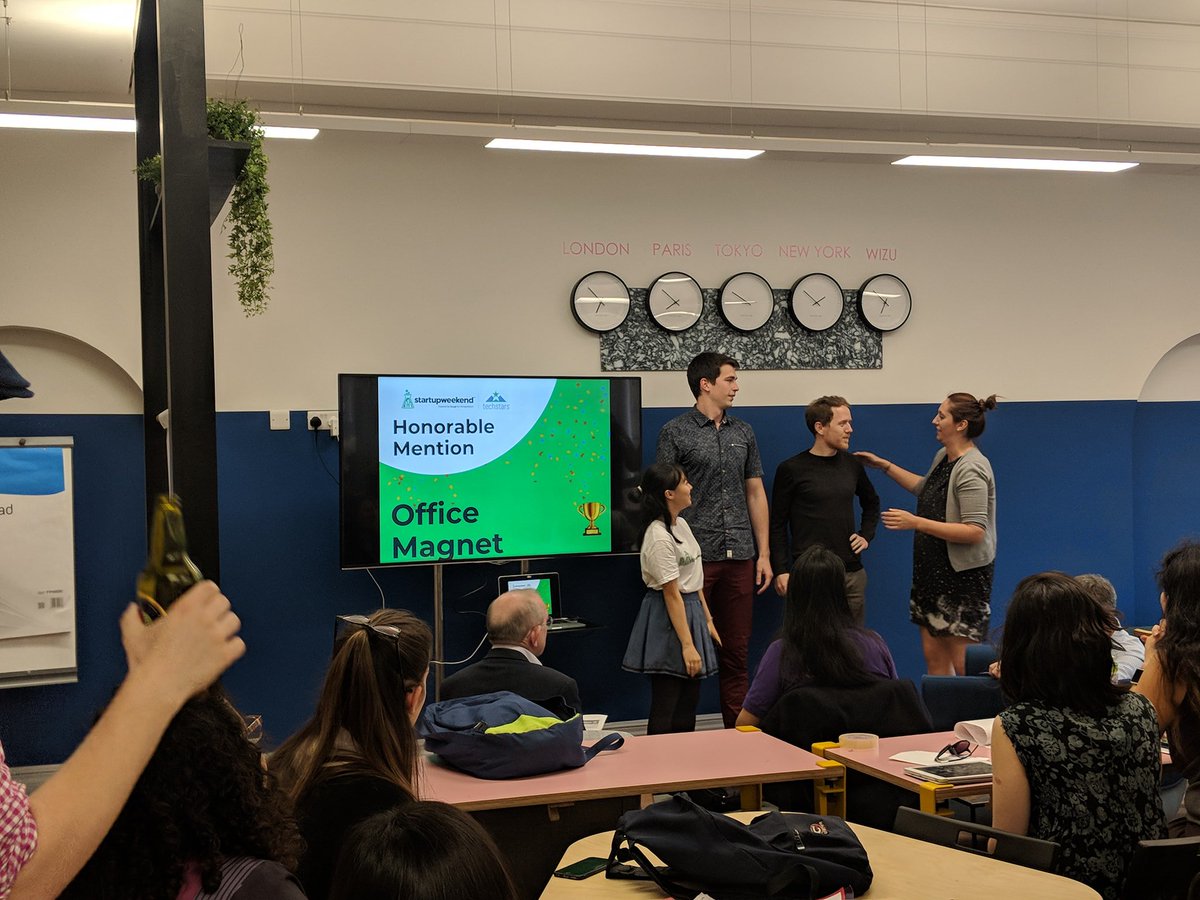 digitalmakershq's tweet photo. Startup Weekend is complete. 5 months of prep boiled down to 54 hours of super hard and intense work. #swleeds
Tnx to @NatWestBusiness , @UniversityLeeds @pepsi , @MODPizzaUK , Vegan Billy and others.
Congratz to "GDPR" team "Student Experience" "High  Street" and "Office Magnet" https://t.co/vkYvsfAHta