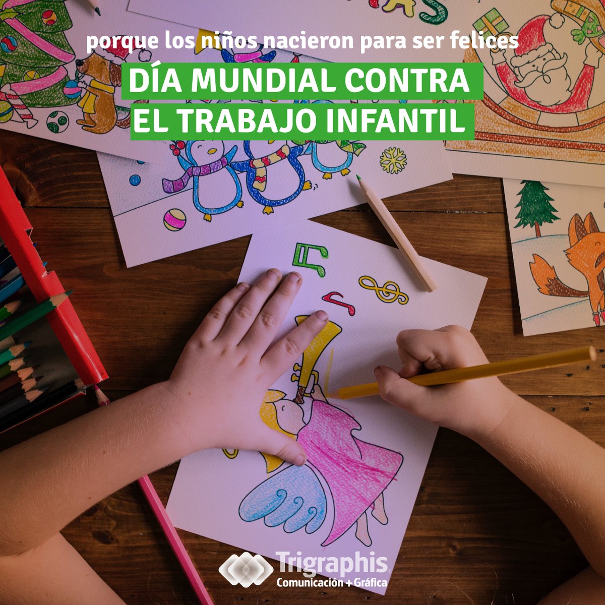 Trigraphis's tweet photo. Levanta la mano para apoyar hoy el Día Mundial Contra el #TrabajoInfantil. Por una infancia feliz! No al trabajo Infantil!
#infanciafeliz #nochildlabour #DMCTI #notrabajoinfantil https://t.co/ZXpxpneXqQ