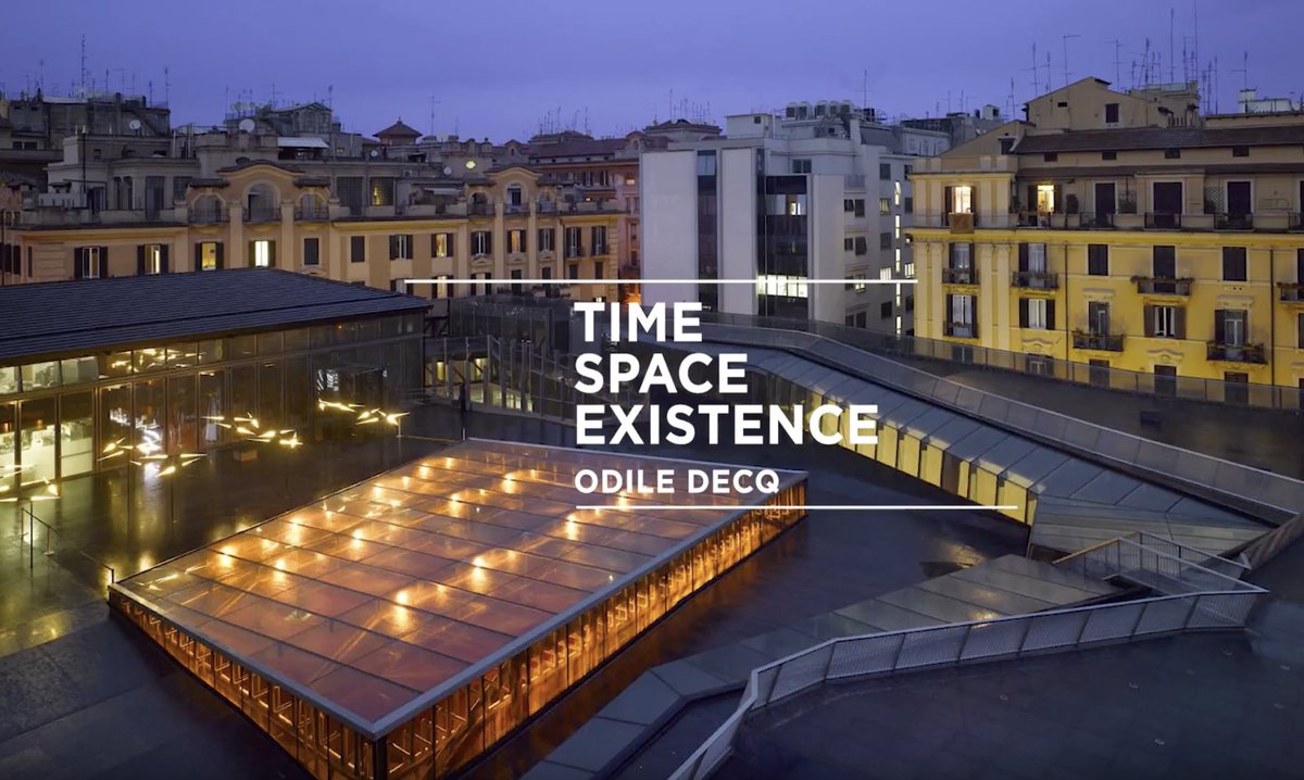 | Time-Space-Existence | Check out the latest video of the series by <a href="/plane_site/">PLANE—SITE</a> with #OdileDecq. Read full story and take a look back on iconic projects with <a href="/DomusWeb/">Domus</a> 
➜ bit.ly/2JDADjf
#biennalearchitettura2018 #EuropeanCulturalCentre #GAA_Foundation