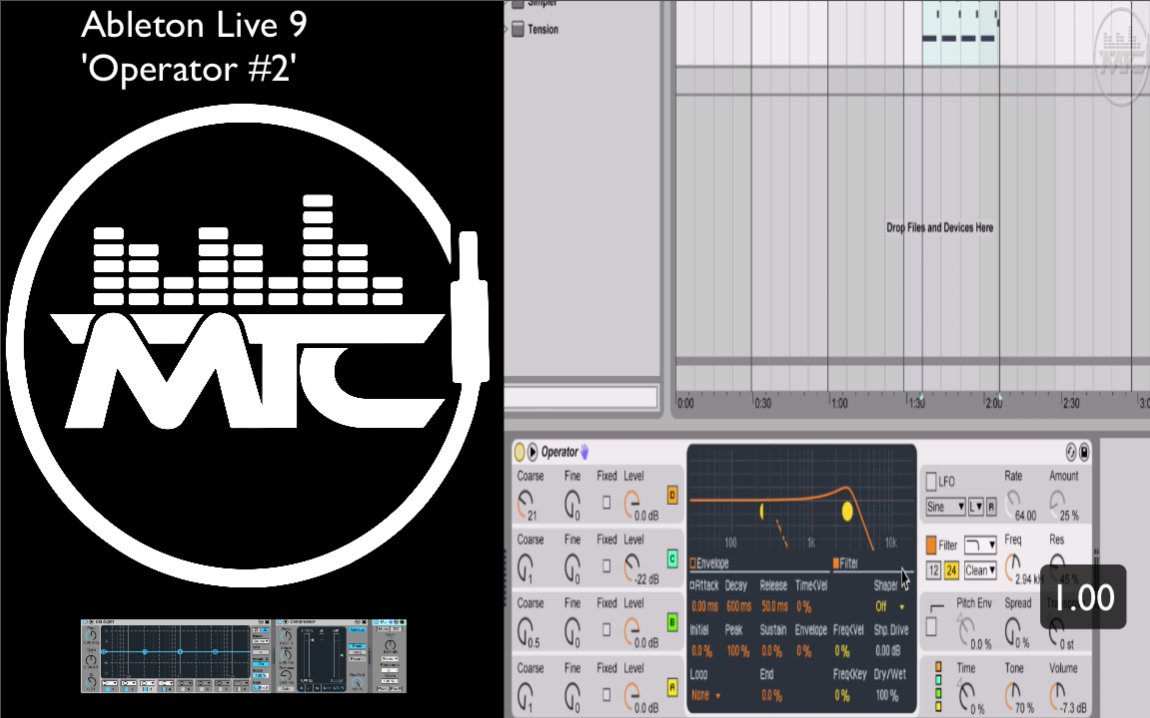djrap's tweet image. Hey, RAP here with your Tuesday MTC Tip!
In this video, we take a look at a mini-series about Operator Part ‘2’ in under a minute. youtube.com/watch?v=Sy45Zj…
Start your FREE trial now!
…sictechcollectiveonline.thinkific.com musictechcollective.com

#AbletonOperator #Ableton10And9 #AbletonDevices