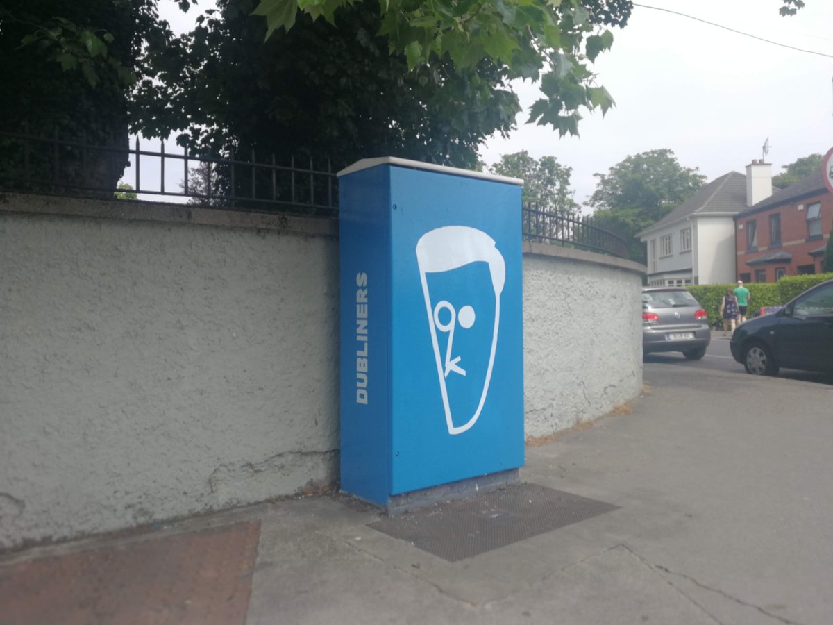DublinCanvas's tweet photo. Keeping with James Joyce theme. Wonderful new artwork 'Dubliners' by Niall Laverty from @AtitAgainDublin Located at Oakley Road/Dunville Road, Dublin 6. Painted in time for @bloomsdayfest #bloomsdays #joyce #RanelaghD6 https://t.co/2bPnAAseWY
