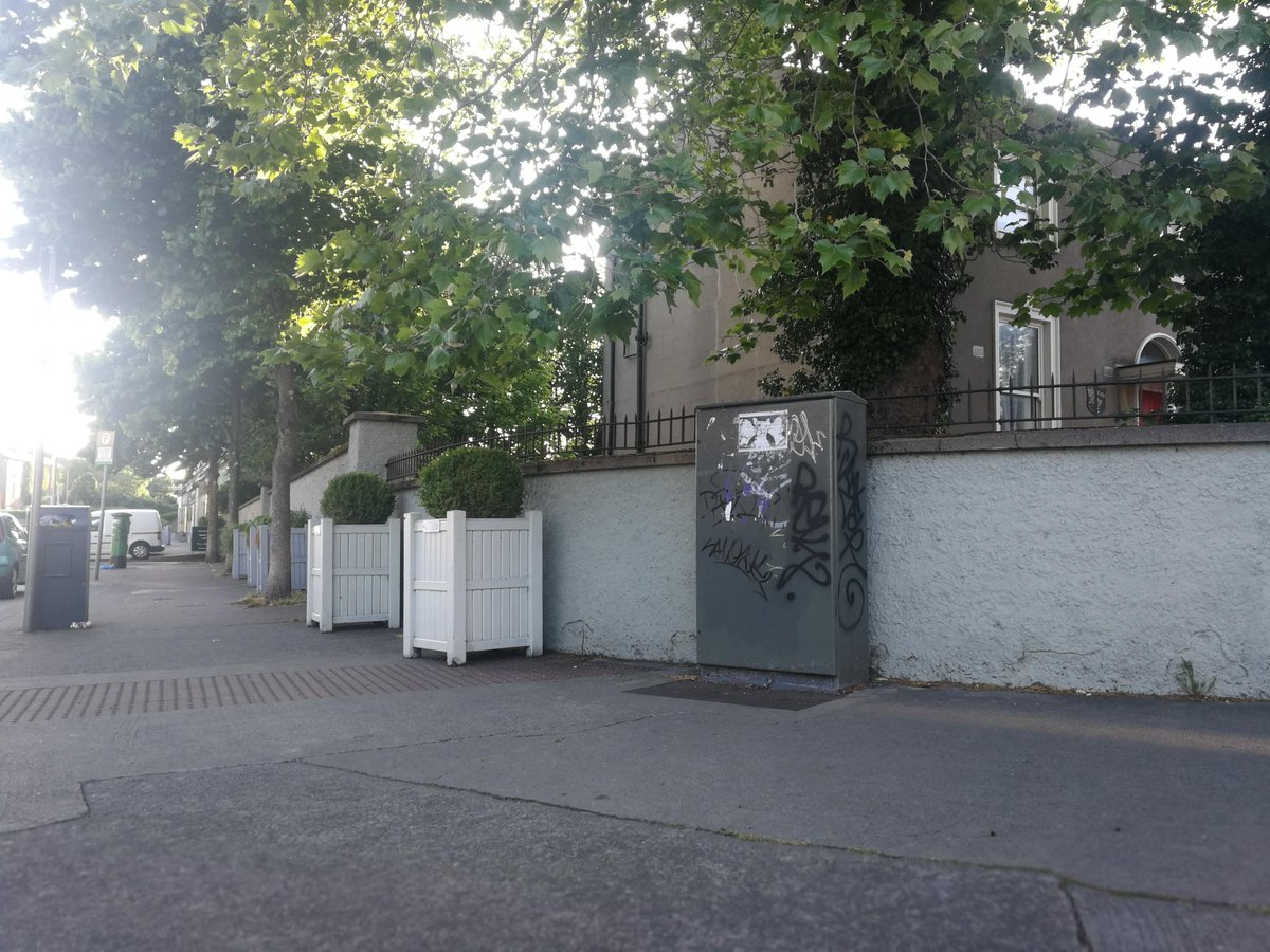 DublinCanvas's tweet photo. Keeping with James Joyce theme. Wonderful new artwork 'Dubliners' by Niall Laverty from @AtitAgainDublin Located at Oakley Road/Dunville Road, Dublin 6. Painted in time for @bloomsdayfest #bloomsdays #joyce #RanelaghD6 https://t.co/2bPnAAseWY