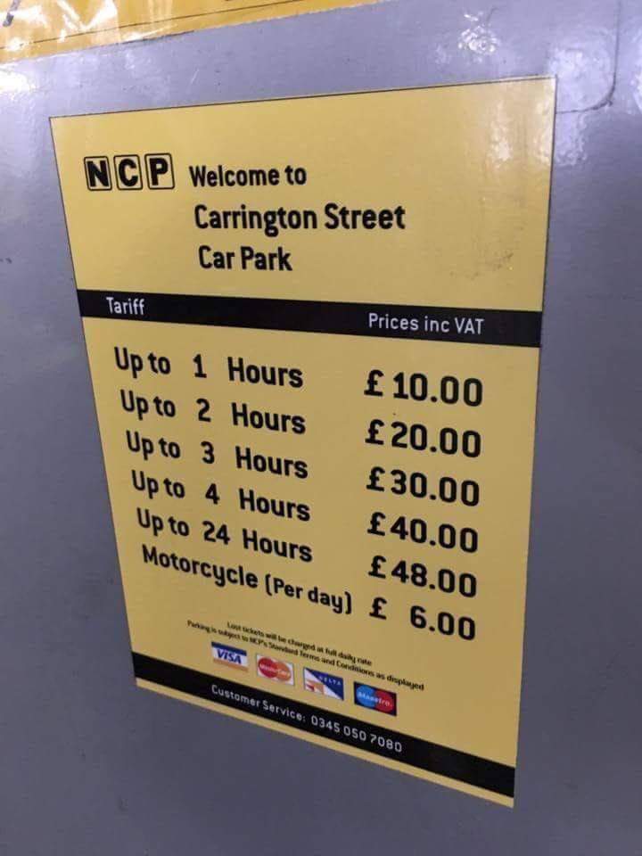 THemingford's tweet photo. You know your country is f*cked when a space in car park earns £2 an hour more than the minimum wage. https://t.co/efE8aG7Iyo