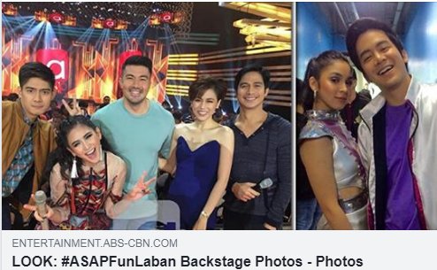 JanverDaily's tweet image. We might have gloomy weather these past days, but it did not stop our favorite stars from having fun! See the good times they had at #AsapFunLaban in this gallery: bit.ly/2HHRWOi