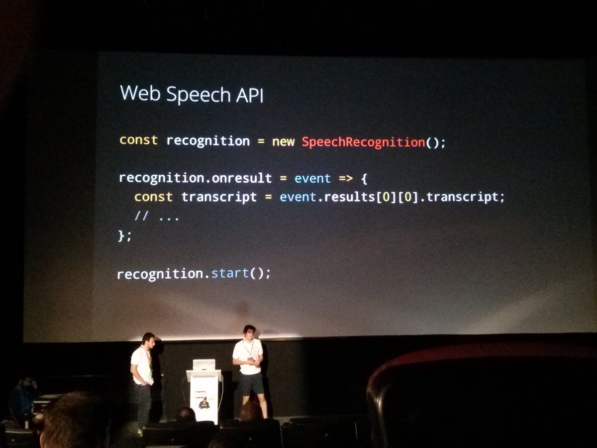aba_engineering's tweet photo. "Supercharging User Experience with Machine Learning on the JVM" by @Cedudidu and @ilgun_ilgun in #Jbcn18 https://t.co/qwLFofgwyQ