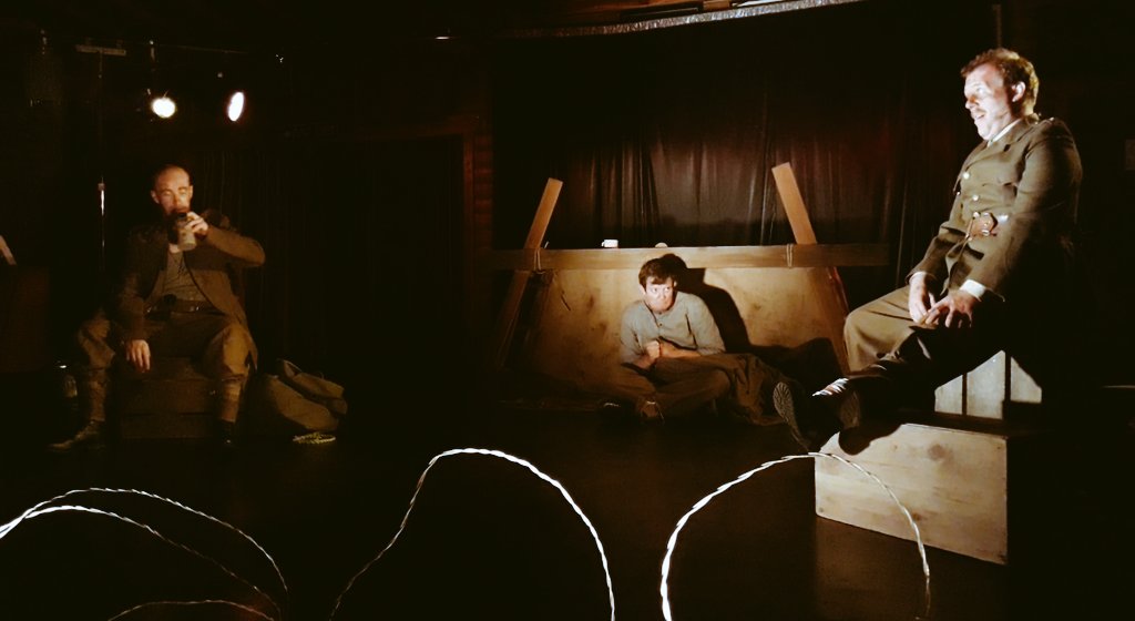 TheBBill's tweet photo. Wonderful first night of #ButchersBill2018 last night @WestoeRFC! Full house, and our three actors serving the script, and our first audience, so so well. Next stop: @thecustomshouse - our first theatre venue! Join us for a real theatrical treat. 😃 https://t.co/yYnkRBRi7w