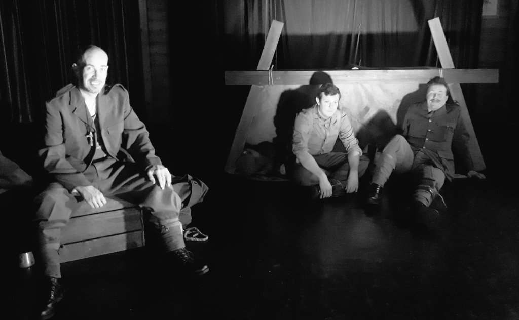 TheBBill's tweet photo. Wonderful first night of #ButchersBill2018 last night @WestoeRFC! Full house, and our three actors serving the script, and our first audience, so so well. Next stop: @thecustomshouse - our first theatre venue! Join us for a real theatrical treat. 😃 https://t.co/yYnkRBRi7w