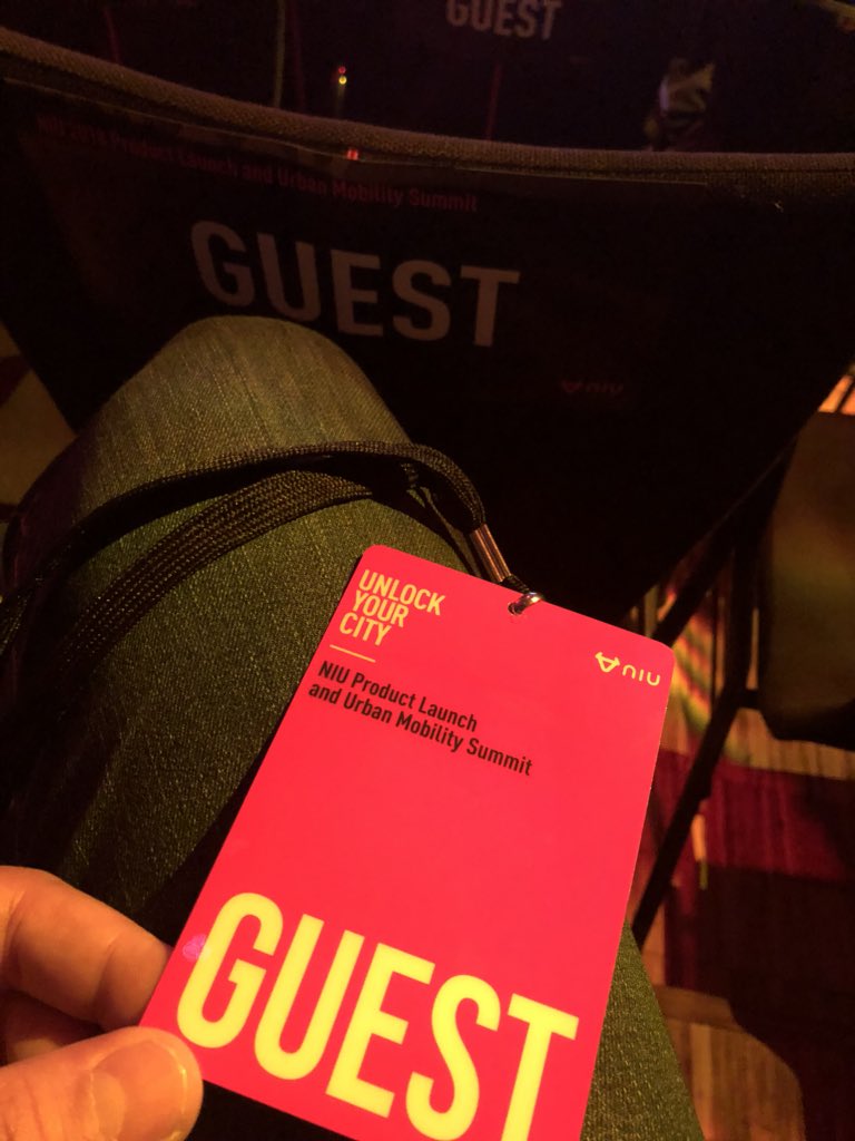 Julegar's tweet photo. Au lancement 2018 @Niu :) 
#unlockyourcity https://t.co/7nMn8O7JcT