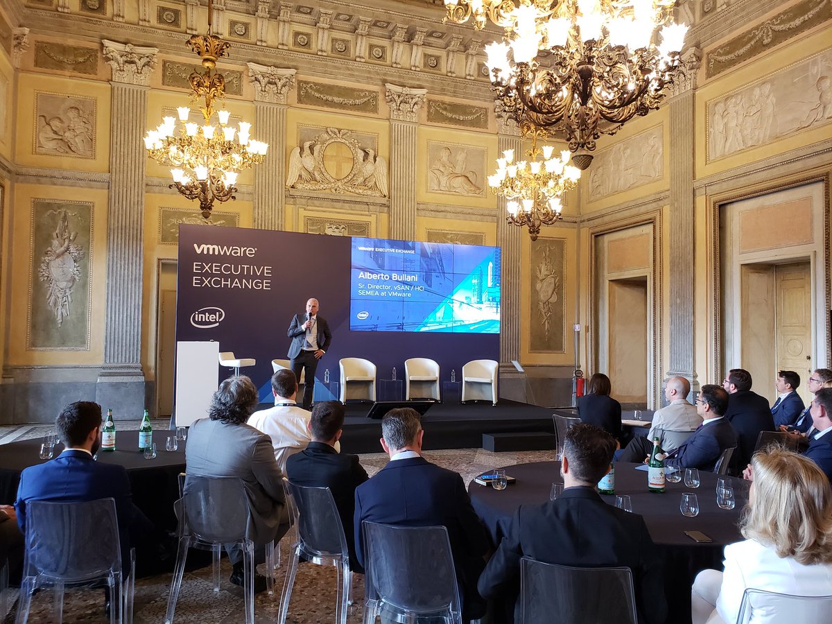 spoonen's tweet photo. Delighted to be today in Milan, Italy, keynoting at our @VMware CIO Executive Exchange with our customers and partner execs. At the beautiful palace of the former Italian king... https://t.co/J7rNlWqBbr
