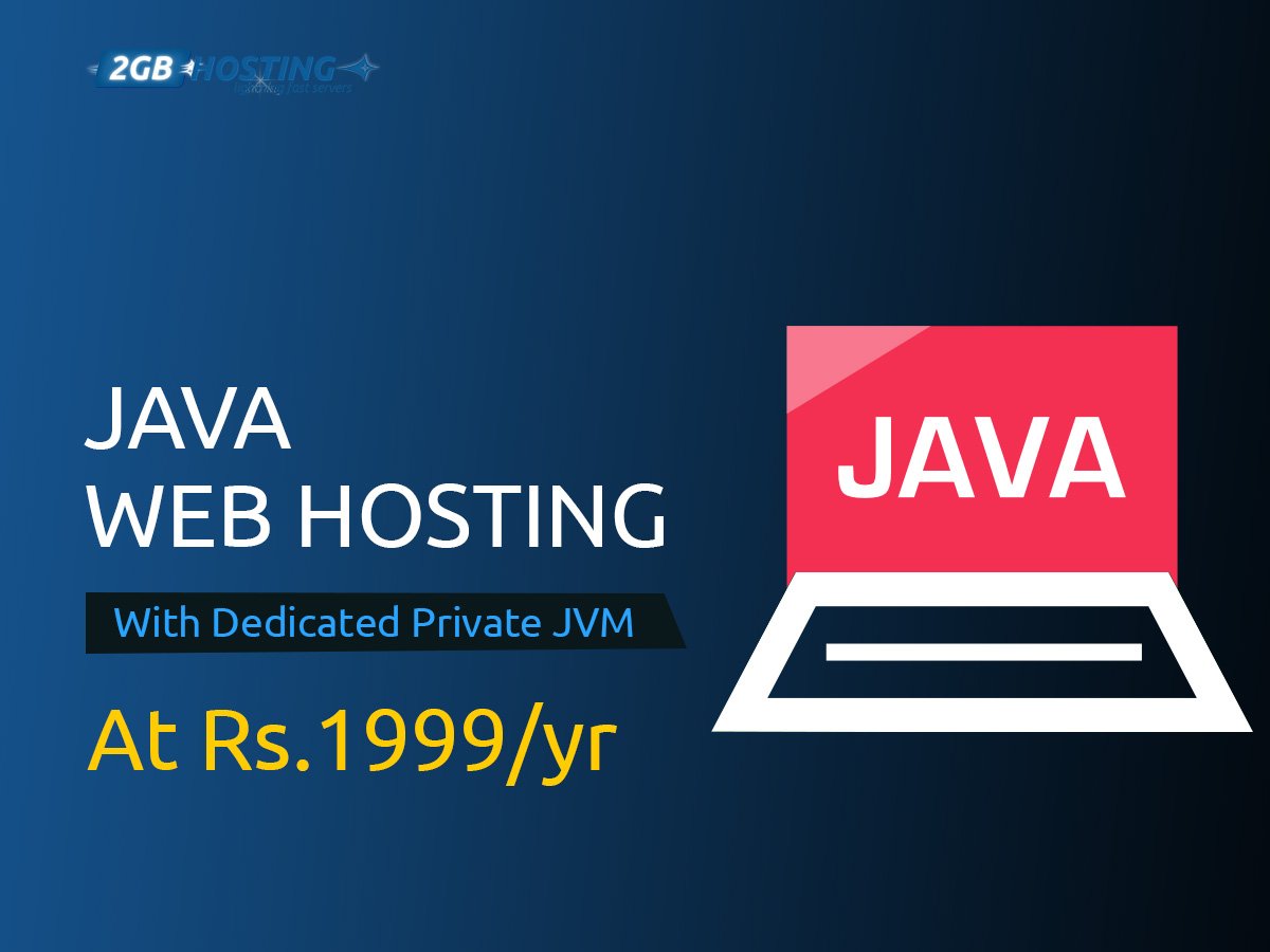 2gbhosting's tweet image. Get Java Shared Hosting services from 2GBHosting at an affordable price. Java Hosting allows you to install and configure just about any standard Java application. Plans starting from Rs.1999/yr. Know more about it !!! 2gbhosting.com/java-hosting 
#2GBHosting #JavaSharedHosting