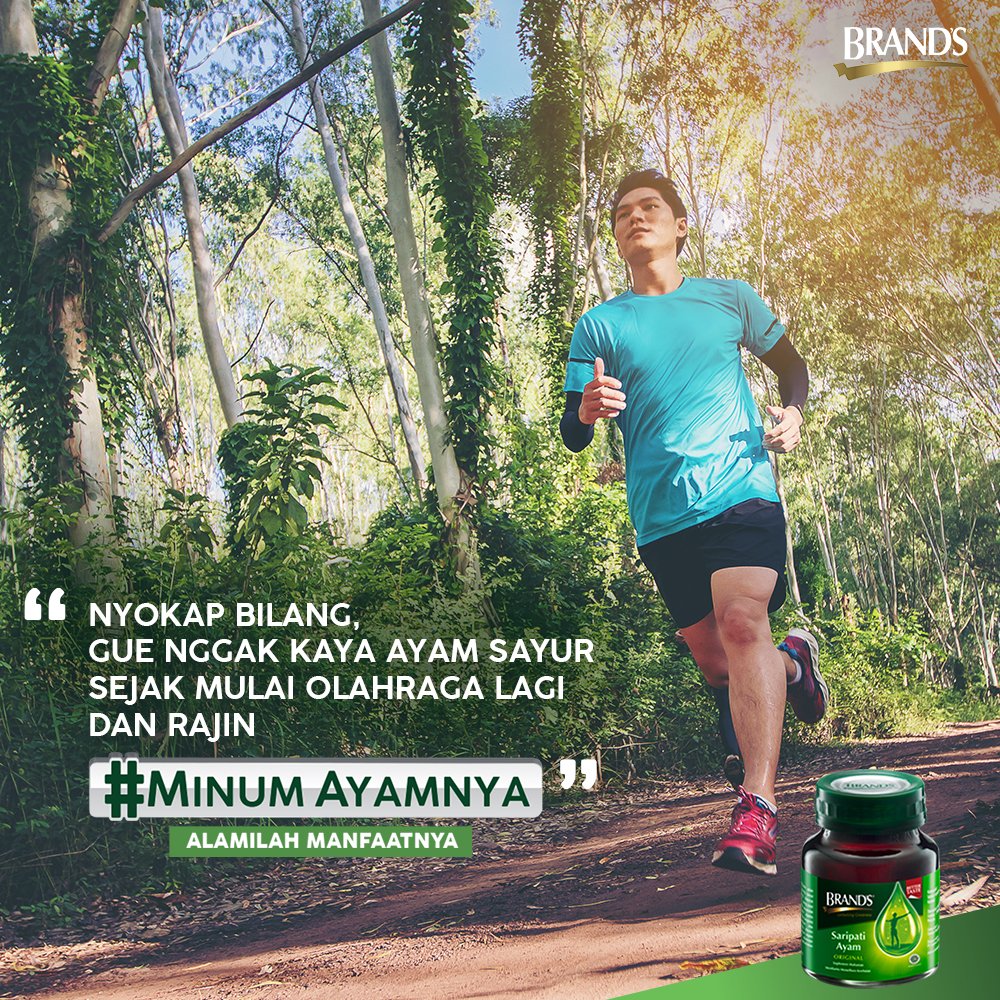 Yuk, mulai olahraga teratur lagi biar otot nggak lemes kaya ayam sayur. Imbangi juga dengan makan sehat dan rutin #MinumAyamnya Klik bit.ly/MULAIMINUMAYAM… buat tahu alasannya.