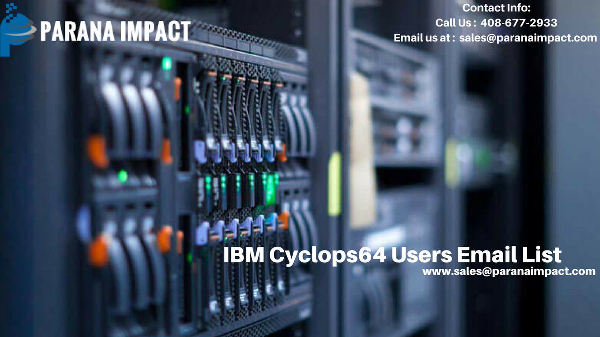 ParanaImpact's tweet photo. IBM Cyclops64 Users #Email List https://t.co/WHWnkGfmKn https://t.co/c6LReSNXTS