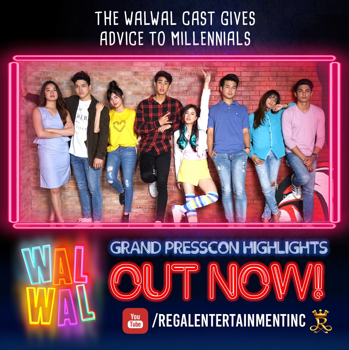 RegalFilms's tweet photo. What is Elmo, Donny, Kiko, Jerome, Sofia, Jane, Kisses, and Devon's advice to millennials? Watch another #WalWalExclusive video out now on our YouTube channel! https://t.co/OTI61M9kxJ https://t.co/2mTAiGWJxp