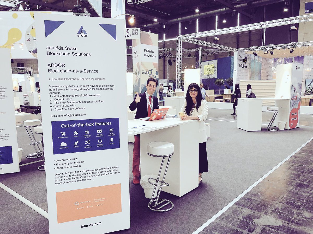 albefero's tweet photo. @Jelurida team warming up for a week full of interviews and presentations of #Ardor technology, #Nxt and #Ignis. Come and visit us to our booth in the Hall 27 C 23/2 #CEBIT18 https://t.co/PwrEbK5agB