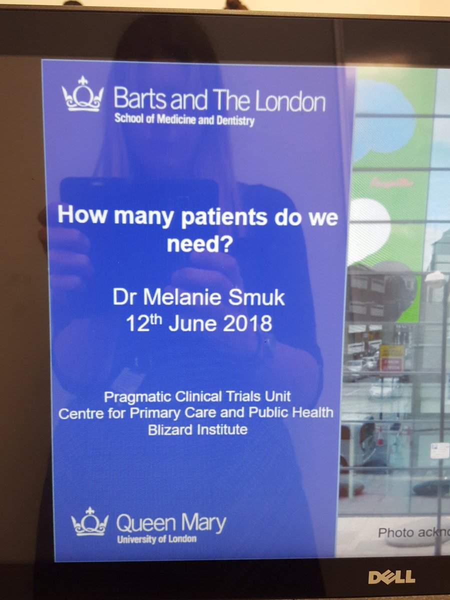 Melanie_Smuk's tweet photo. All ready for my talk on sample size calculations on the @pctuqmul introduction to design, conduct and analysis of pragmatic clinical trials course. #PCTU #SampleSizeCalculation https://t.co/6g0LYC8gak