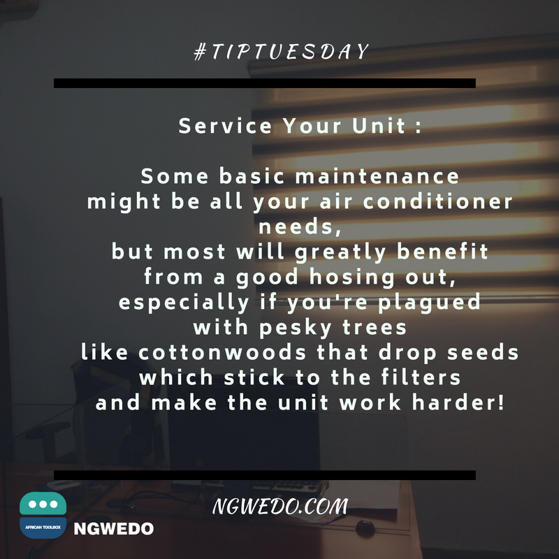 Africantoolbox's tweet photo. keep your air conditioners in good condition. #tiptuesday #TuesdayThoughts #TuesdayMotivation #portHarcourt #touchph #airconditioning
#HVAC https://t.co/QGVpMve7S6