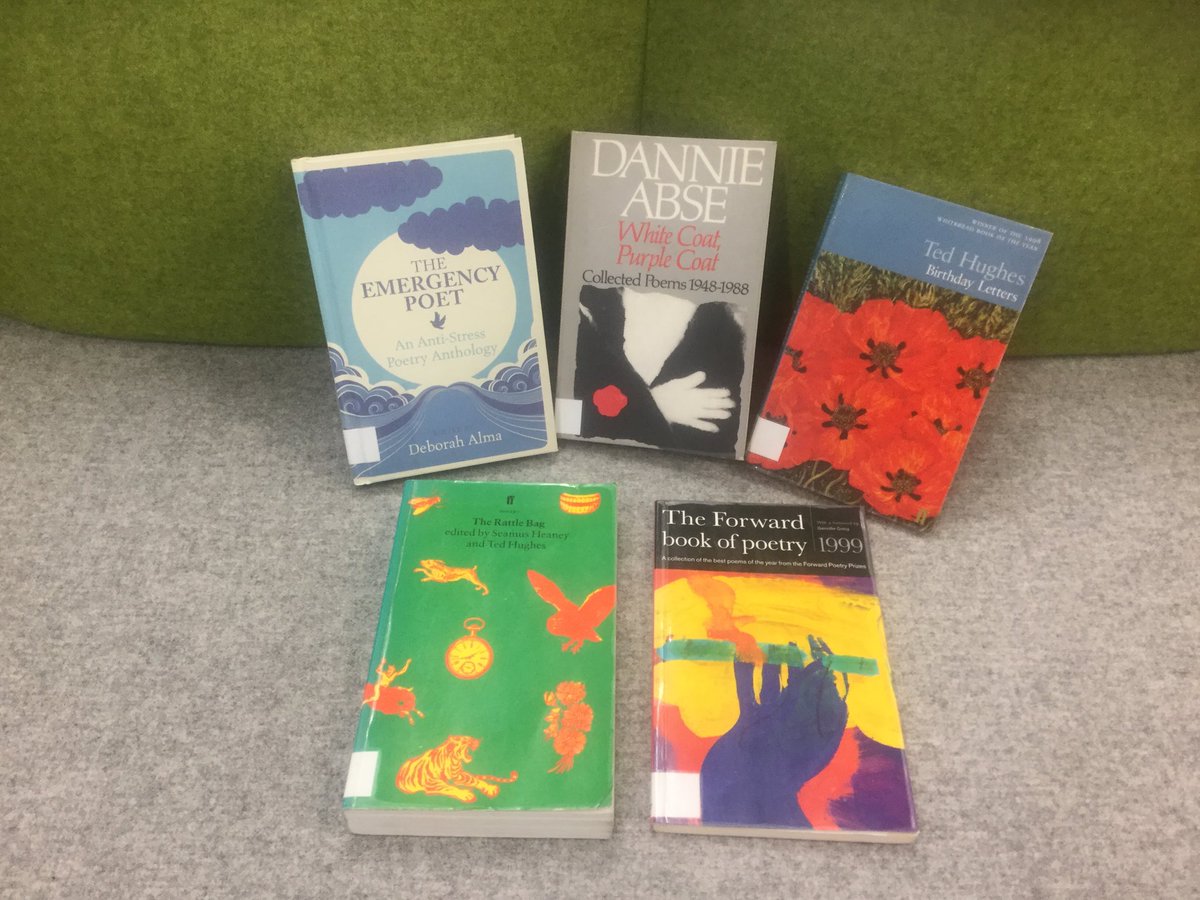 cam_med_lib's tweet photo. In our Humanities collection, we have a wide selection of poetry books for our resident library poet and all other budding poets. #resourceofthemonth https://t.co/xmx1760SNg