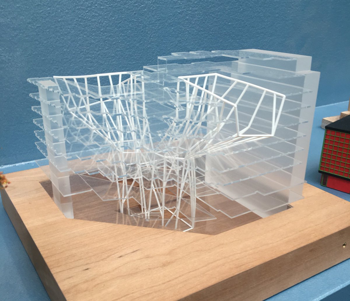 Our model for the LSE’s Paul Marshall Building competition, a recent collaboration with Diller, Scofidio + Renfro is part of the @royalacademyarts #summerexhibition2018 #architecture