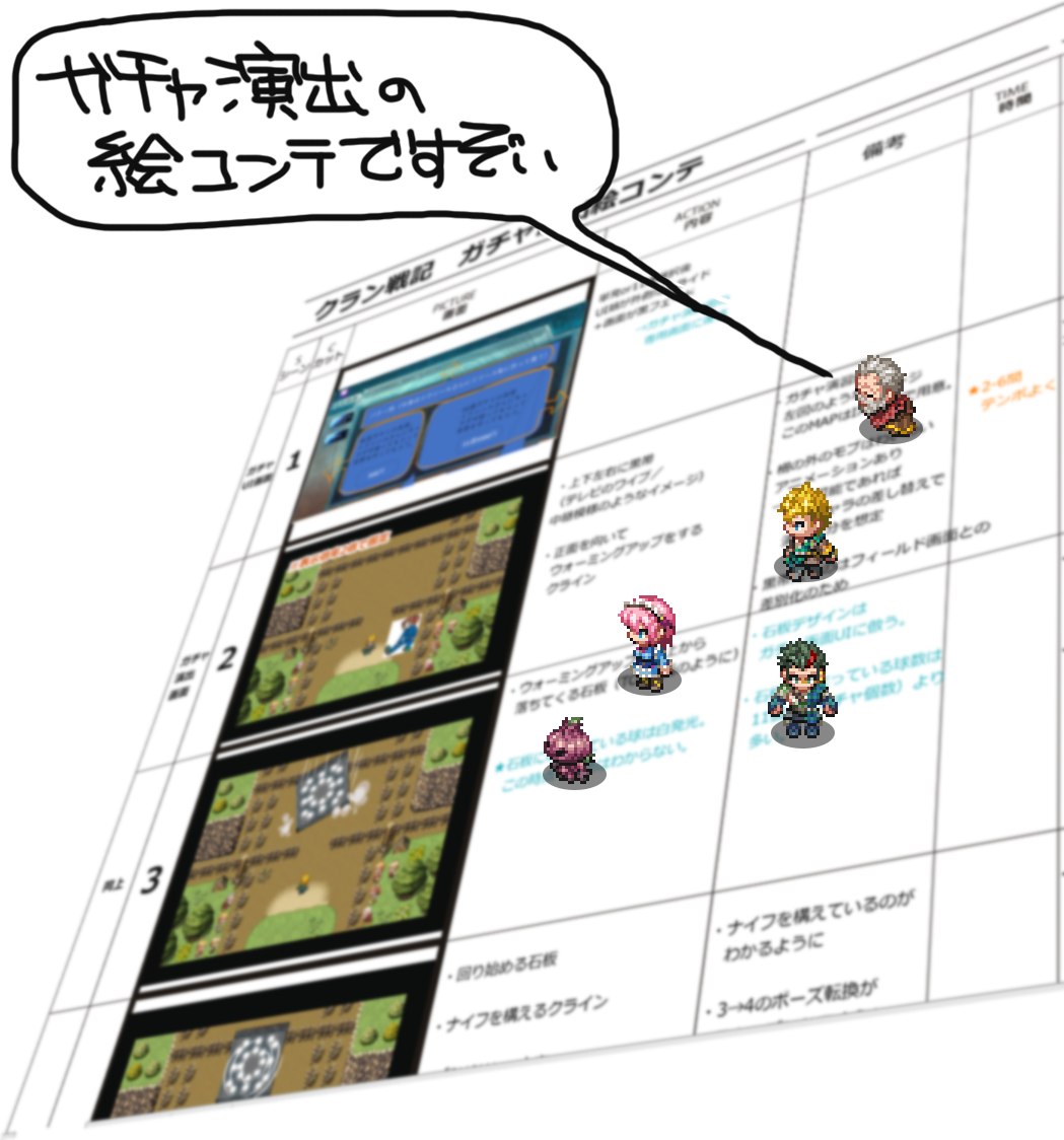 クラン戦記 ゲーム素材制作過程 クラン戦記 ゲーム素材制作過程