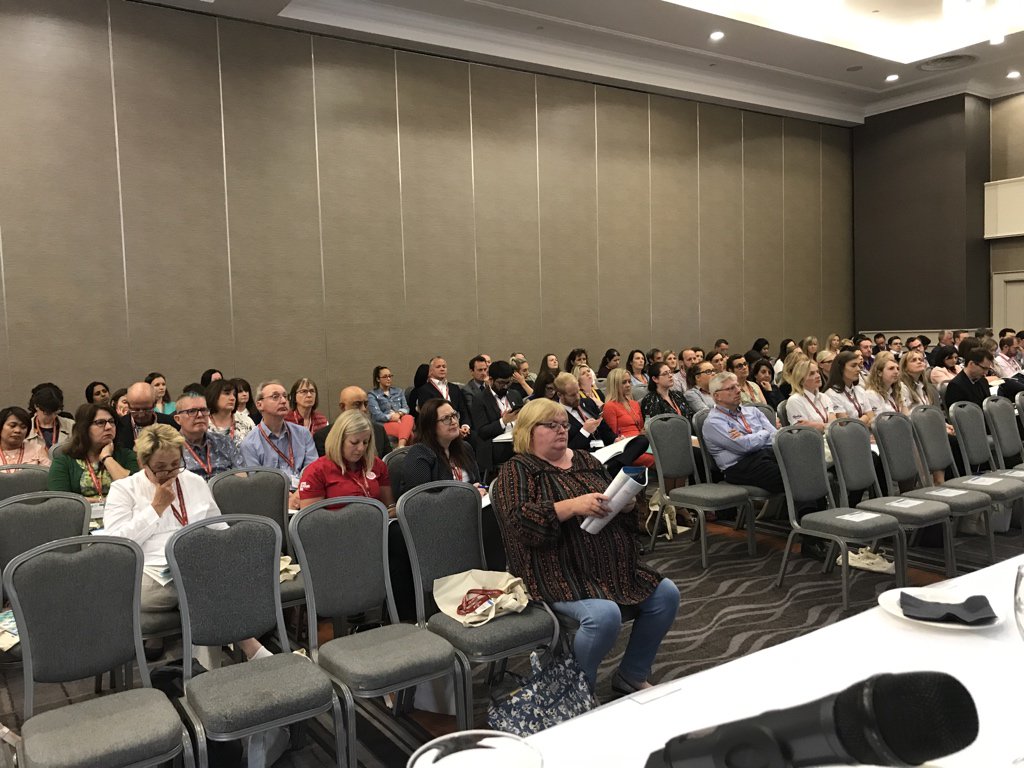 iampaulmclean's tweet photo. How you are all look at from up here! #nimast #NISC18 https://t.co/z8dJcc6SDU