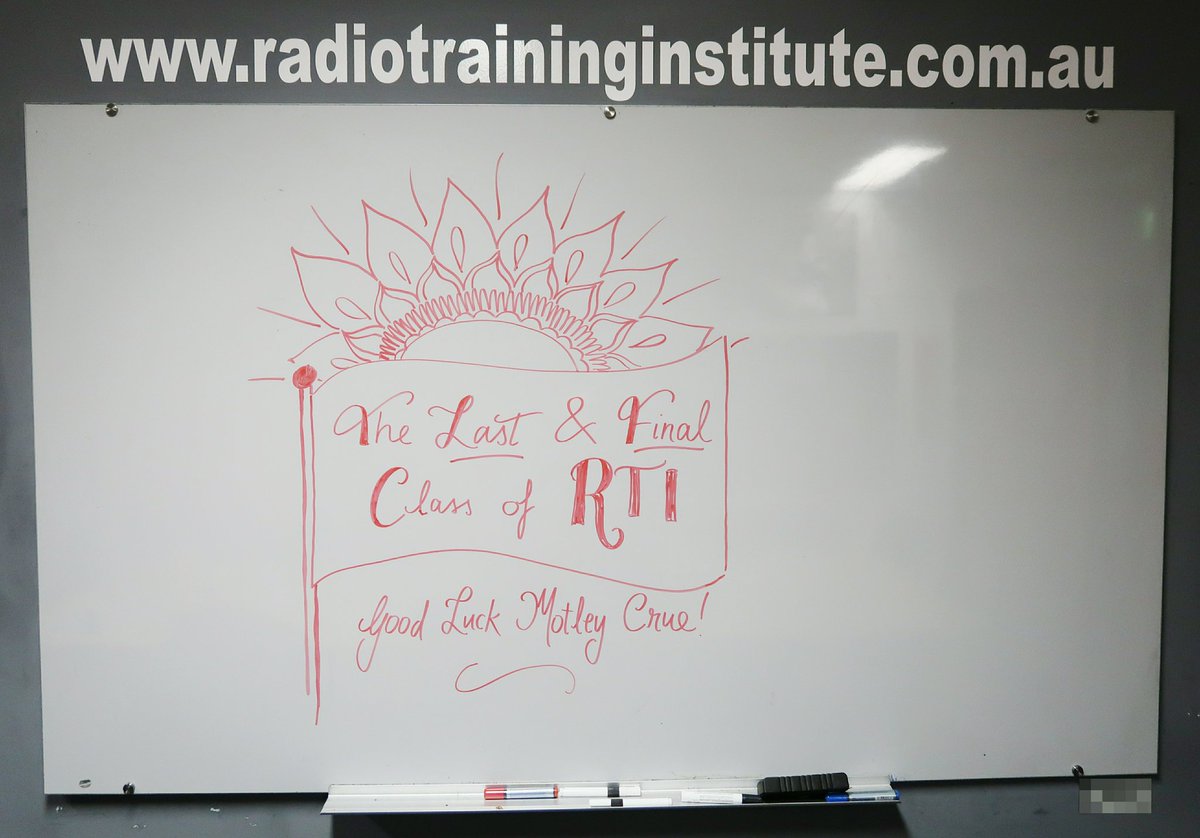 It's been a big day for our "Motley Crüe" — our final group of students had their last official class together 😢❤