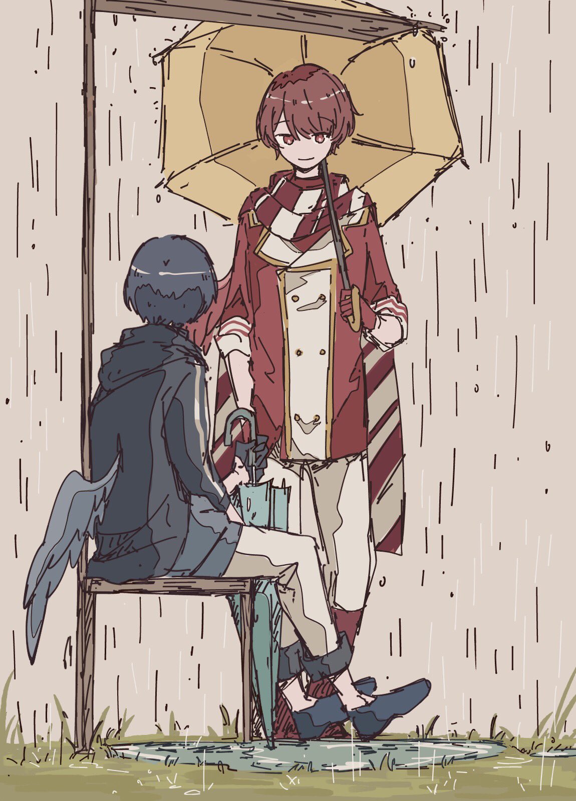 露露 在 Twitter 上 夏 バス停 君を待つ T Co Ze8q0zumxl Twitter