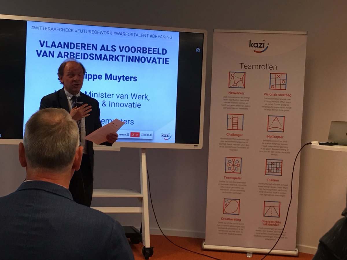 Minister Muyters steunt #kazi voor meer, beter en innovatief werk in Vlaanderen