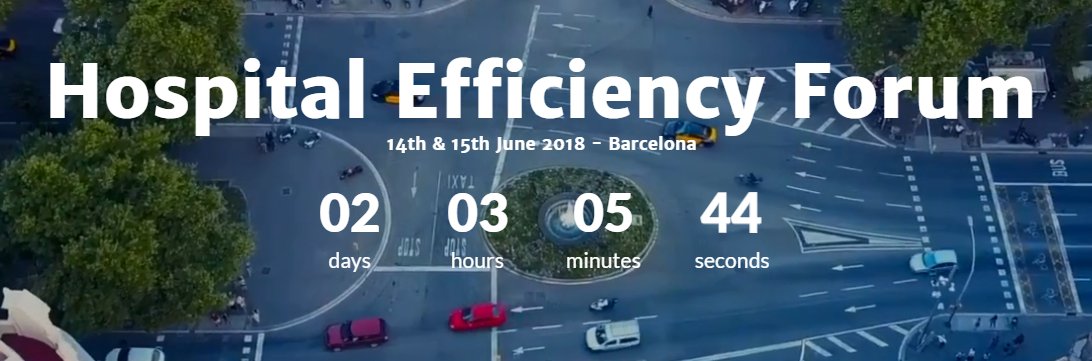 Augustinww's tweet photo. 2 days to go before the #HospitalEfficiency Forum!!

Huge thanks already to the 100+ pragmatic visionaries that are making this event possible!

Tune in to the #HEF2018 #livestream Thursday from 2pm until Friday 12pm CET. https://t.co/2qfOSPHZQA https://t.co/pzIpBWQyD7