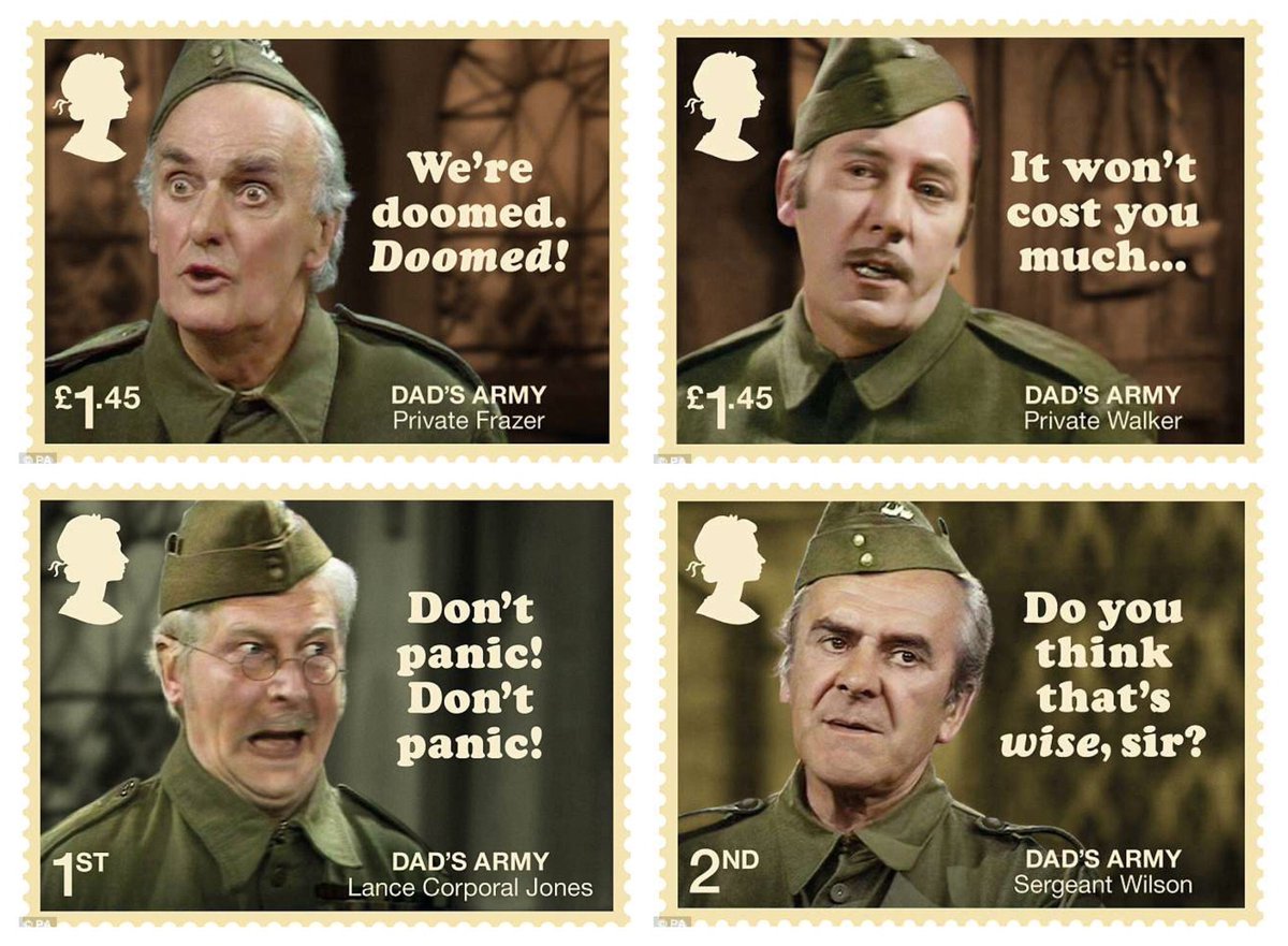 Walking the Brexit line when you’re an organisation devoted to easy communication across borders can’t be easy. And Dad’s Army, brilliant though it is, is also a Leaver’s wet dream. 

So hats off to <a href="/RoyalMail/">Royal Mail</a> for these new stamps, which illustrate the dilemma nicely