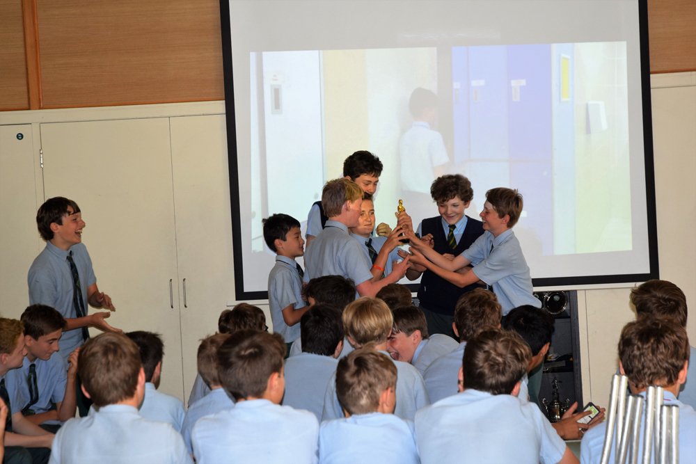 NWSnl_Form5's tweet photo. The budding Spielbergs of Form 5 received an Oscar for their winning film yesterday #NLPostCE #NLLeavers #NLForm5 #filmcompetition https://t.co/kG2b4VdBUW