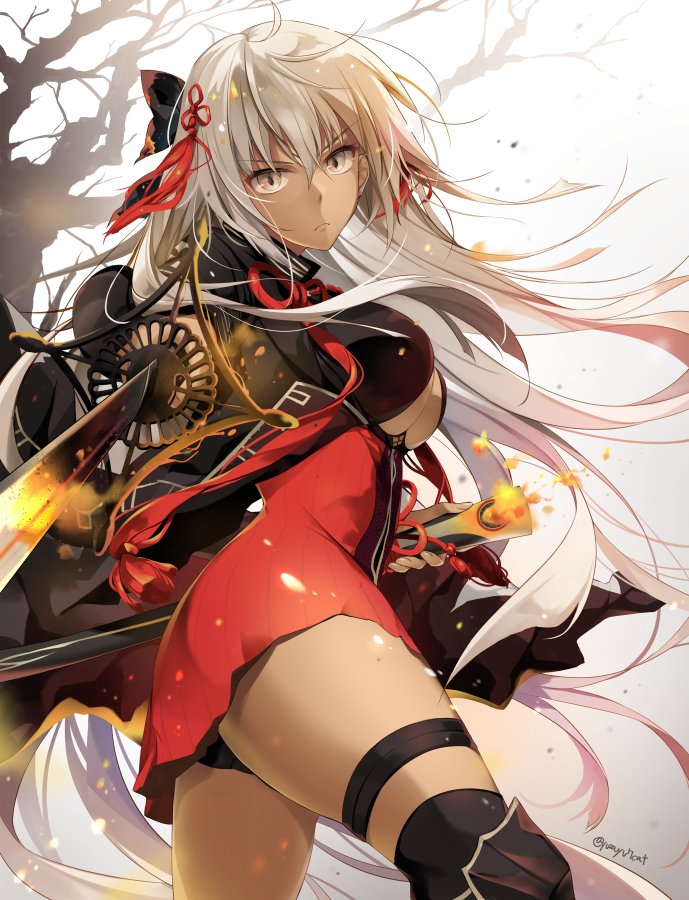 沖田総司 ,沖田総司(オルタ) 「沖田さんオルタ #FGO #FateGO 」|👑 Yuzuki / ゆづき 👑のイラスト
