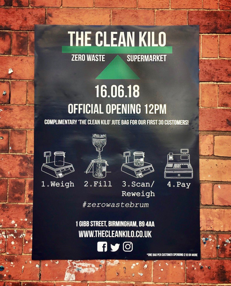 Tip top news Brummies! 😁 ⁦@TheCleanKilo⁩ opens this weekend in ⁦@custardfactory⁩ 👍 Another exciting development for the city’s creative & digital quarter 🚀

#zerowaste #mindfulness #zerowasteshopping #Birmingham #Independentbrum #wastereduction #recycle #reuse