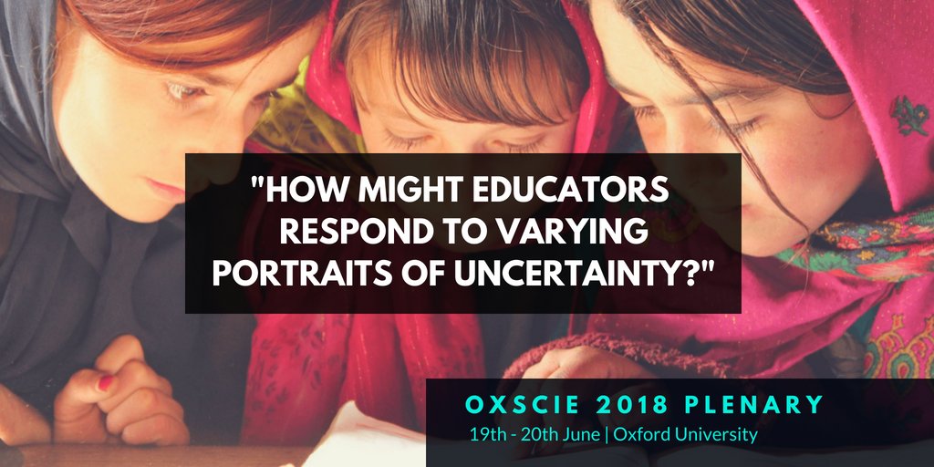 "What do varying portraits of uncertainty look like?" 7 days to #OXSCIE where <a href="/ChrisKutarna/">Chris Kutarna</a> <a href="/UniofOxford/">University of Oxford</a> author of #AgeofDiscovery, Dr. Stephanie Jones <a href="/Harvard/">Harvard University</a>, and Nik Kafka, CEO @TweetAManToFish unpack responses to #uncertainty in the #firstdecade and #seconddecade of life.