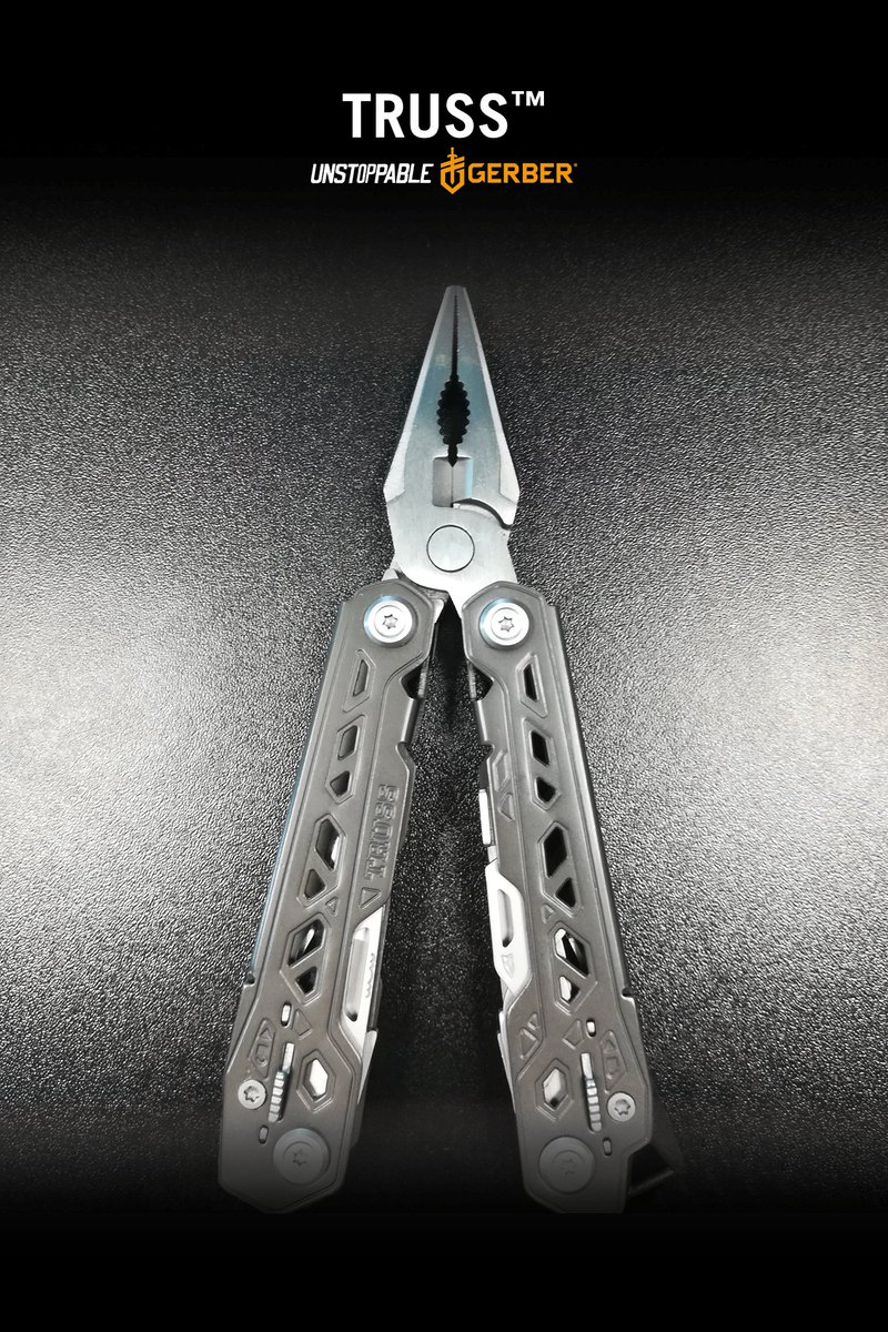 ThomasJacksLtd's tweet photo. With 17 upgraded tools, the new truss by @gerbergear has a much slimmer design and allows for additional strength. The design keeps all of the orignial features. SRP £64.95 (inc. VAT). #gerbergear #upgradedtools #gerbertruss #hellotrouble #gerbertools #postoftheday #NEW https://t.co/Jndz0pvU0F