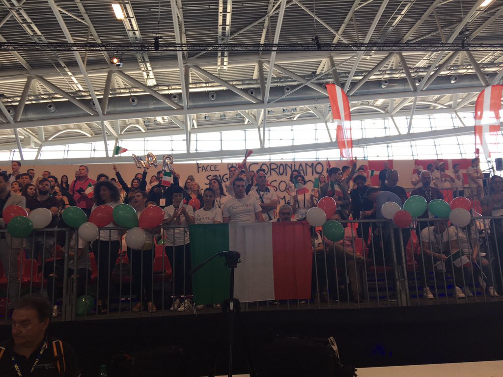 Bocusedor's tweet photo. Look at teams' supporters here in Torino: they are on fire 🔥! 🇮🇹🇸🇪🇳🇴🇭🇷🇹🇷🇷🇺🇪🇪🇩🇰🇫🇮🇧🇬 #BocusedOr #BocusedOrEurope #roadtolyon https://t.co/v9y0t8m082