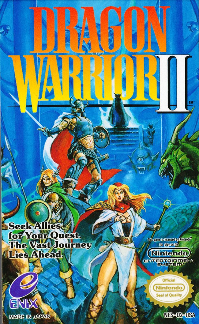Cool Box Art Dragon Warrior Ii Nes Enix 1990