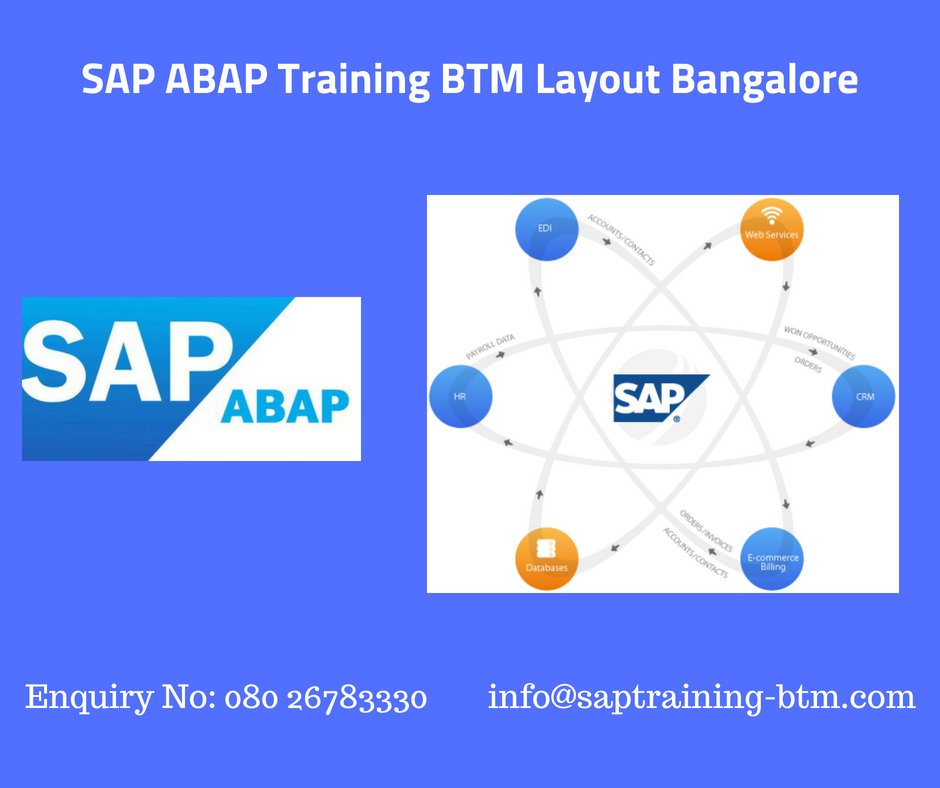 saptrainingbtm's tweet photo. Best #SAP_Training Institute in Bangalore
#SAP_ABAP
We can develop and customize training courses for all corporate training needs.
For more Details Contact: 080 26783330
https://t.co/BPDRxXd7yM https://t.co/jtFDz5ijUW