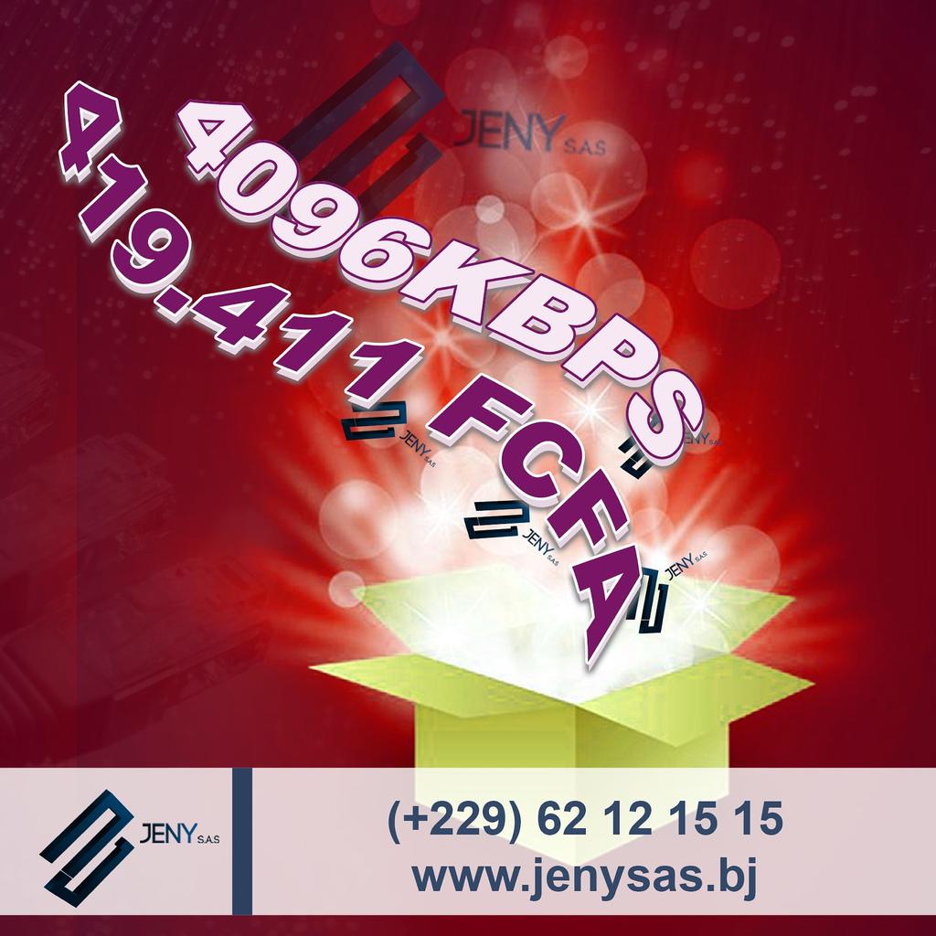 😉 Vous connaissez une meilleure offre pour accéder au haut débit stable et sécurisé ? La meilleure connexion et les meilleurs prix, c'est chez JENY SAS ! 😎
jenysas.bj